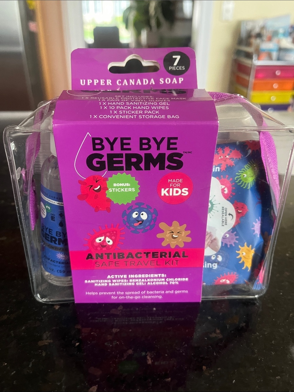 🇺🇸7 pc safe Travel Kids Kit by Bye Bye Germs